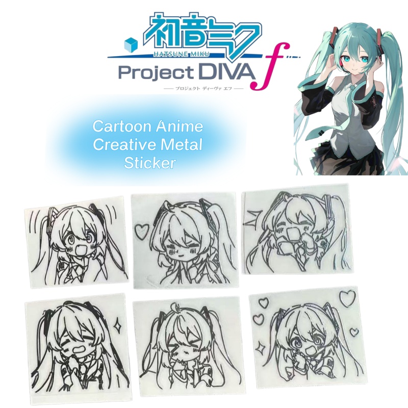 Stiker logam karakter anime ka - Laptop Accessories Stickers ulasan dan harga