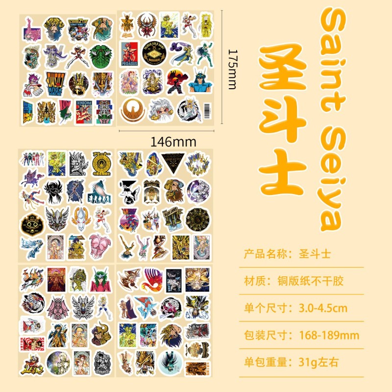 101 Buah Stiker Anime Saint Se - Laptop Accessories Stickers ulasan dan harga