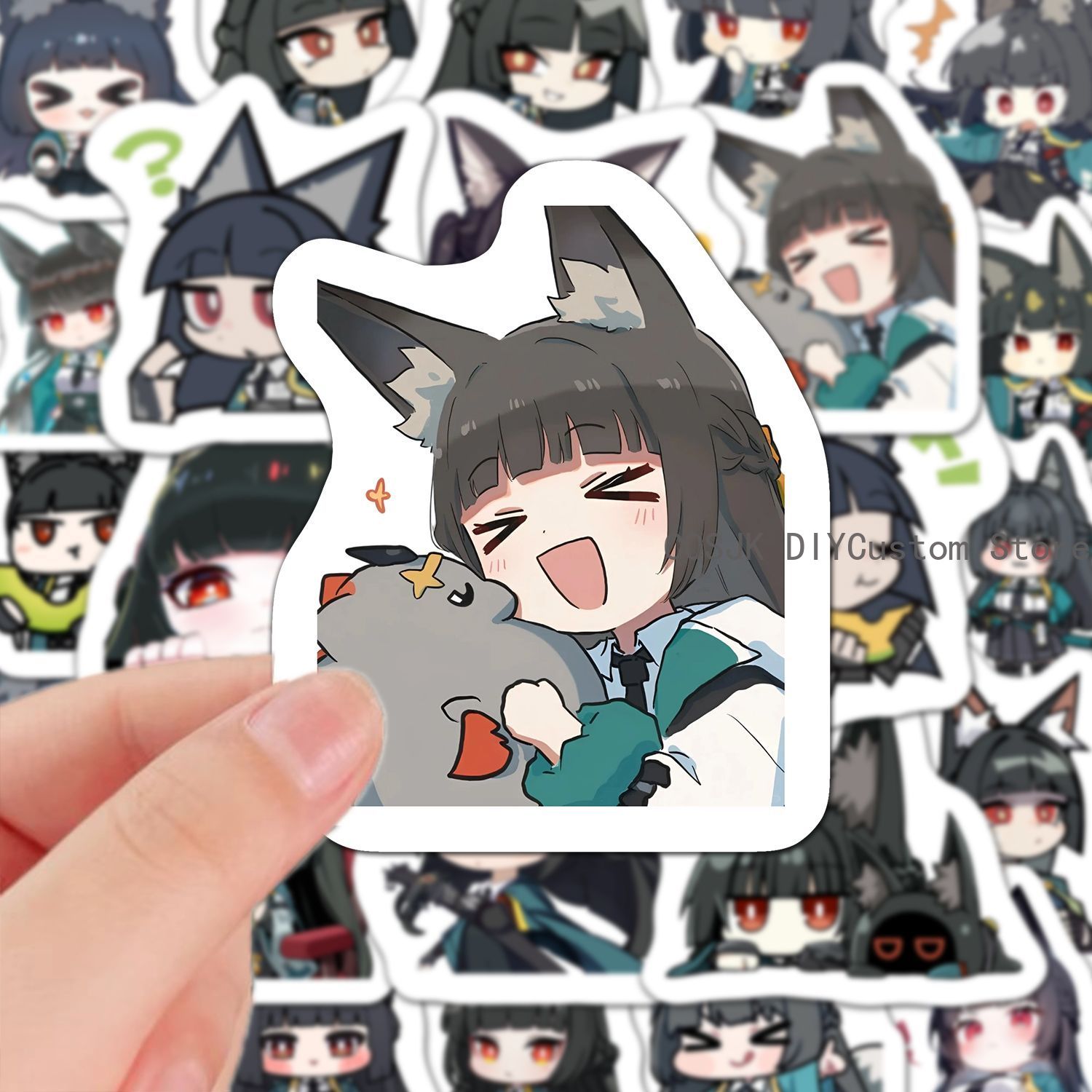 60 Buah Stiker Anime Versi Q Z - Laptop Accessories Stickers ulasan dan harga
