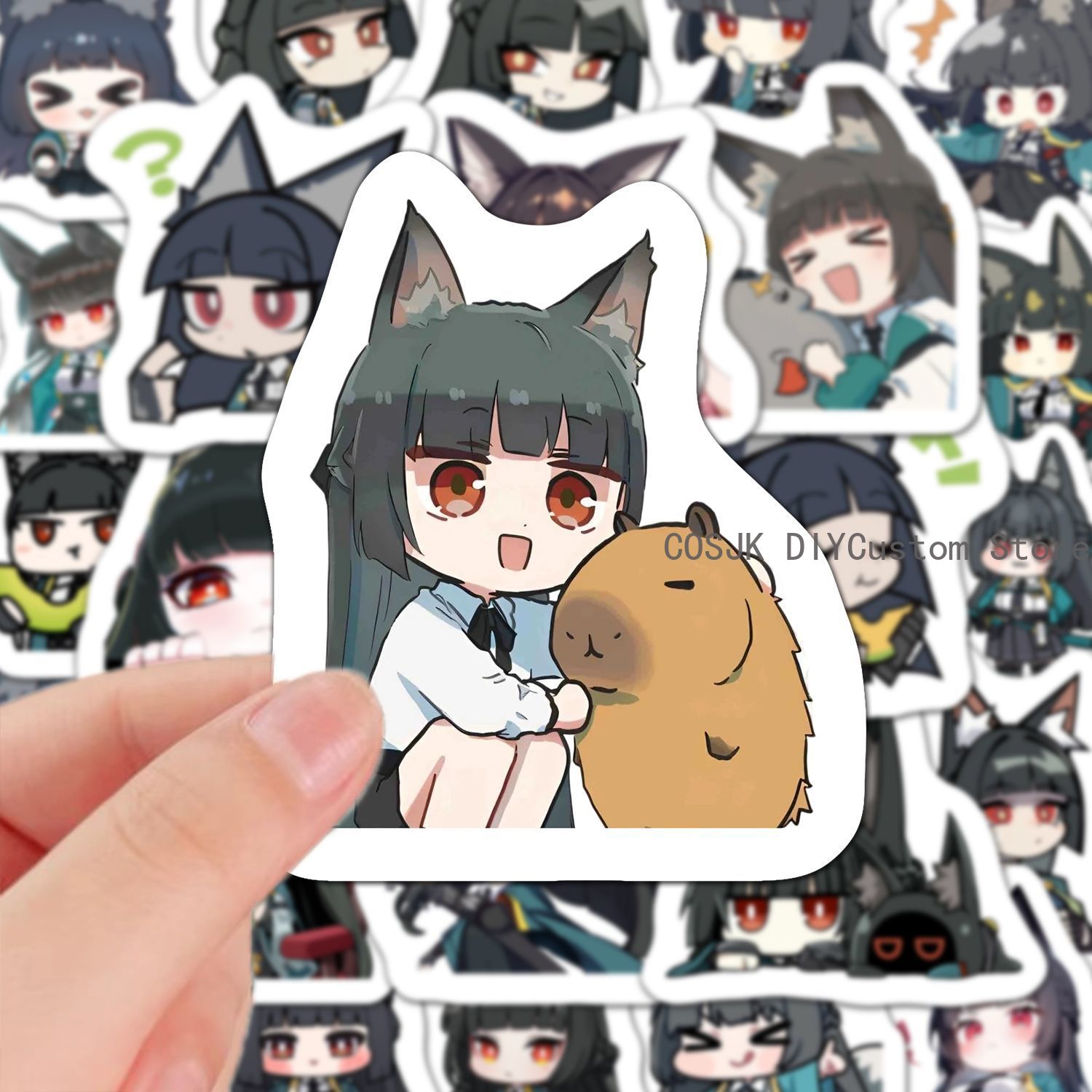60 Buah Stiker Anime Versi Q Z - Laptop Accessories Stickers ulasan dan harga