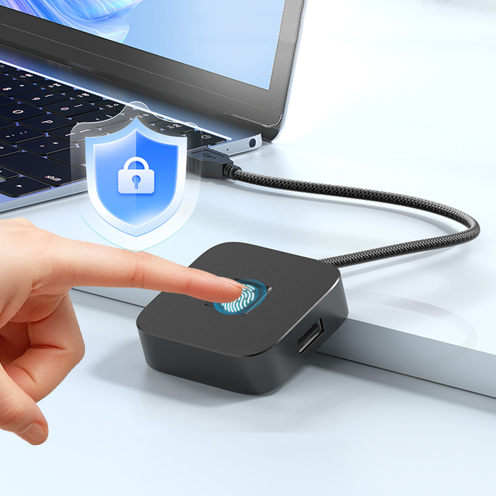 Pemindai Sidik Jari dengan Hub - Fingerprint Reader Usb ulasan dan harga