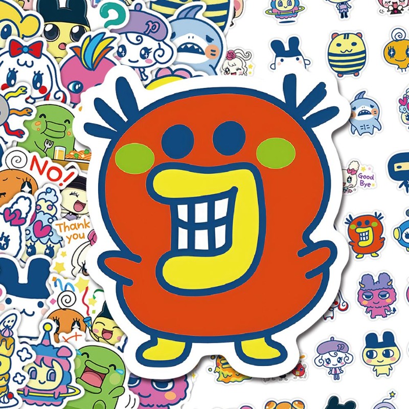 Stiker Tamagotchi Jepang Hewan - Laptop Accessories Stickers ulasan dan harga