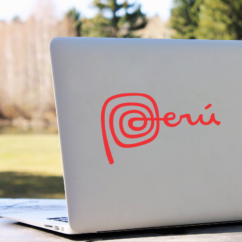 Stiker Seni Vinil Logo Peru St - Laptop Accessories Logo ulasan dan harga