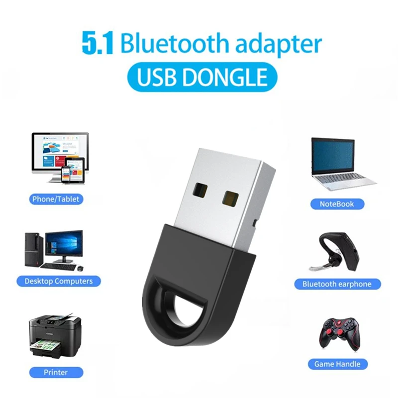 Adaptor USB Bluetooth 5.1 Adap - Laptop External Accessories ulasan dan harga