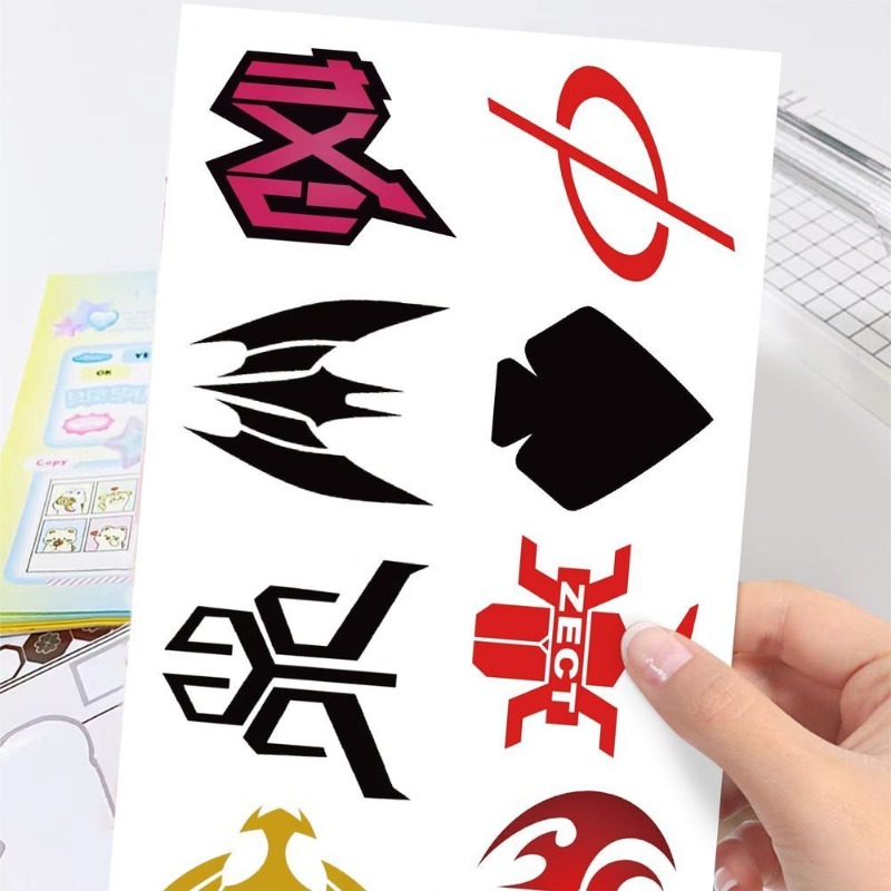 60 Lembar Stiker Logo Kamen Ri - Laptop Accessories Stickers ulasan dan harga